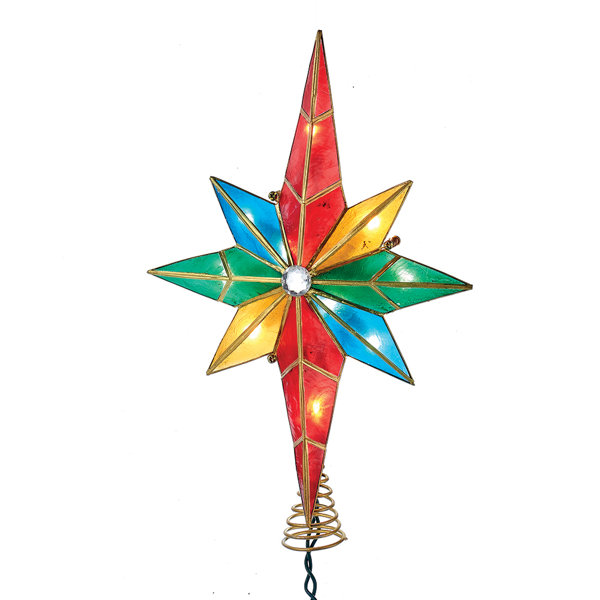 Kurt Adler 10 Light Capiz Bethlehem Star Tree Topper With Gem Center Reviews Wayfair Check out our bethlehem star tree topper selection for the very best in unique or custom, handmade pieces from our ornaments & accents shops.