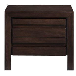 Hermann Wooden 2 Drawer Nightstand by Millwood Pines