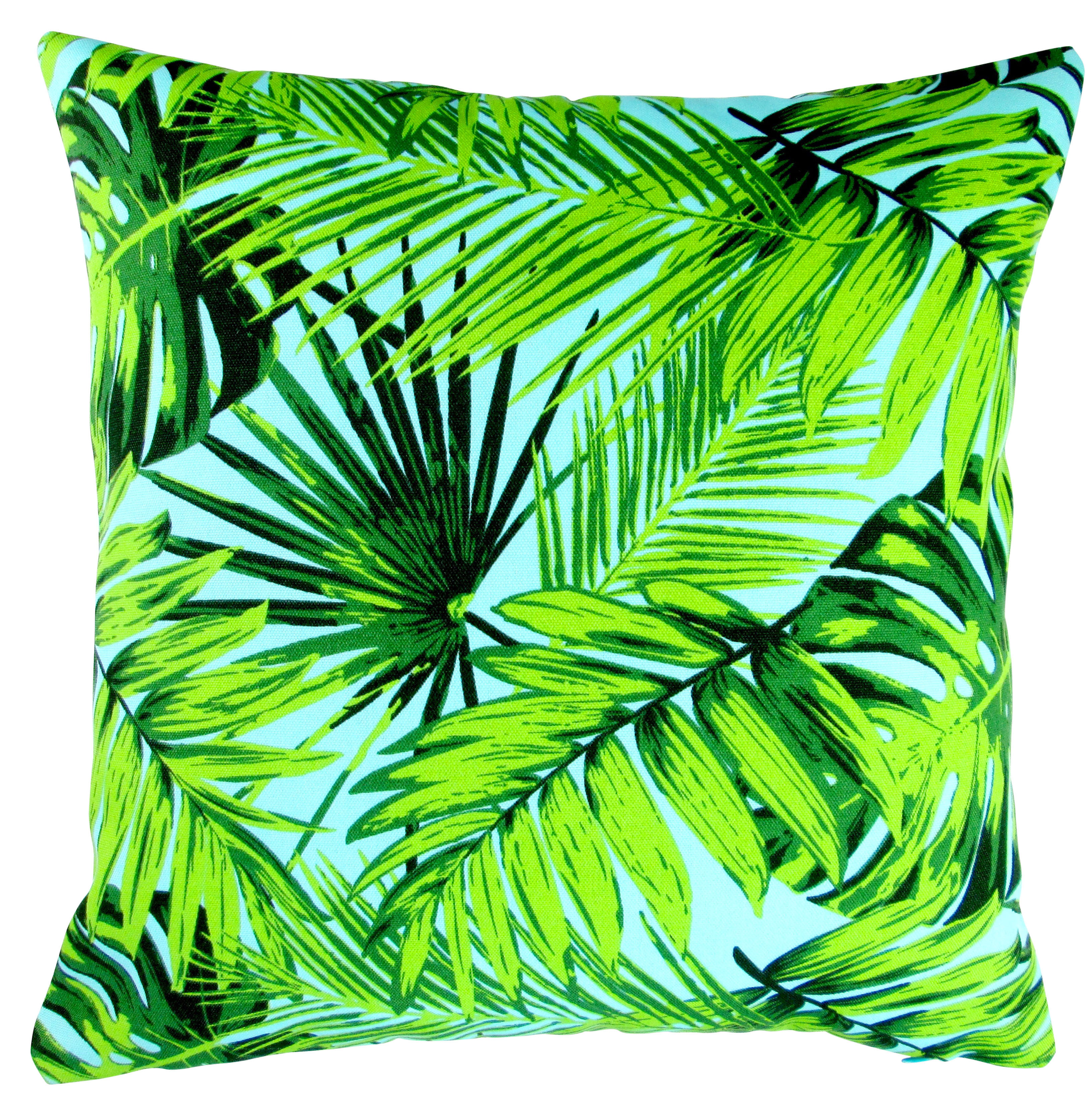 Bay Isle Home Astra Tropical Fronds Palm Leaf Cotton Pillow Wayfair