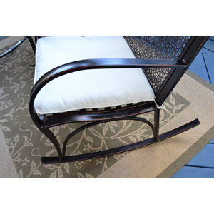 Tortuga Outdoor Metal Garden Rocker - 3Pc Set (2 rockers, 1 side table ...