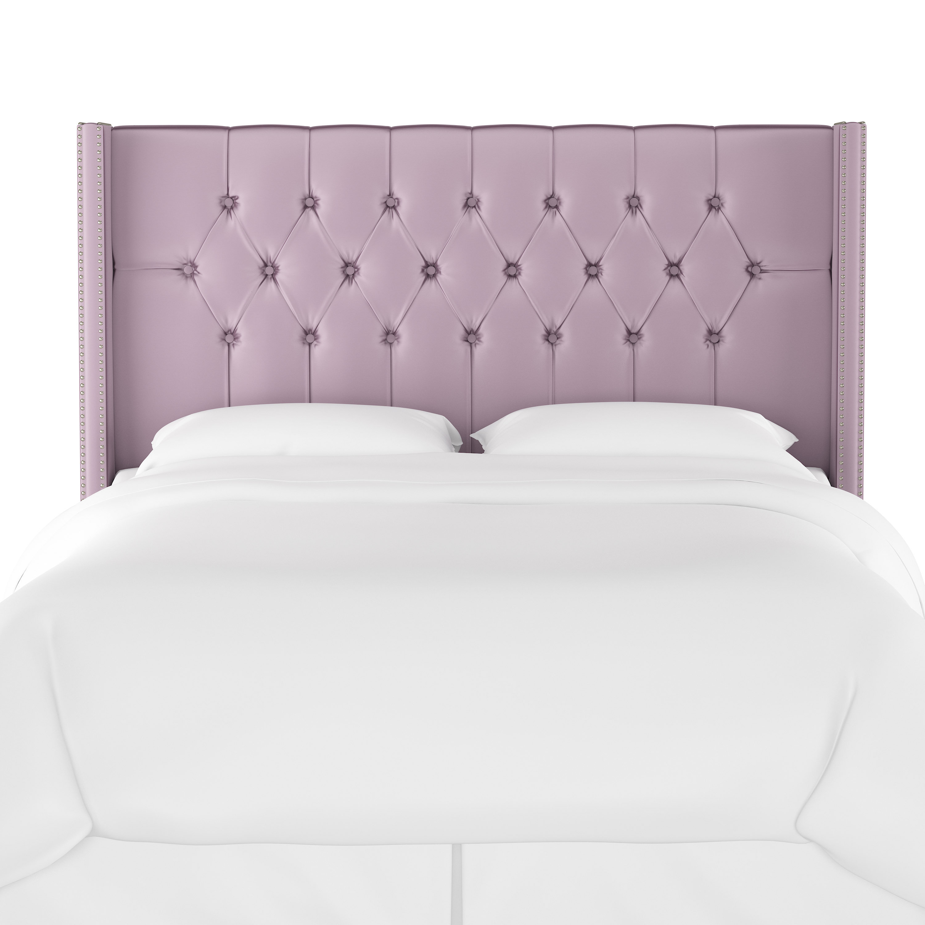 Fitzroy Diamond Upholstered Wingback Headboard Fitzroy Diamond Upholstered Wingback Headboard