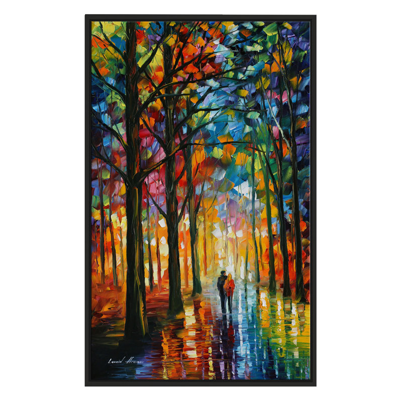 Winston Porter Date In The Park Framed Oil Painting Print On
