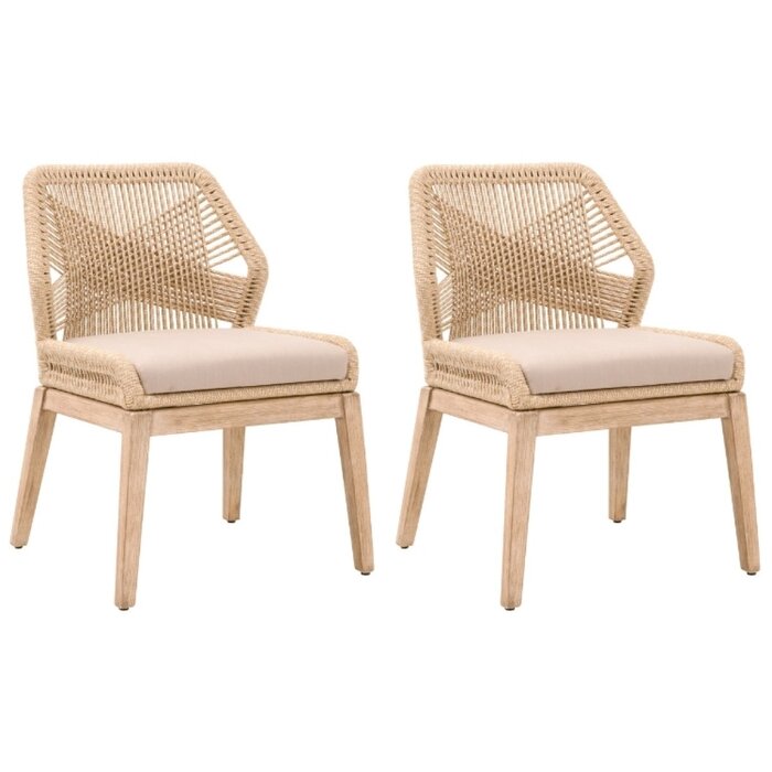 LOOMLAN Cross Back Arm Chair | Wayfair