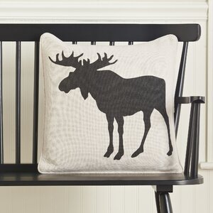 Moose Silhouette Pillow Cover