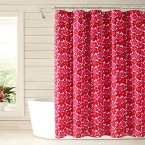 Western Red Zebra Shower Curtain With FREE Hooks and Shipping! 