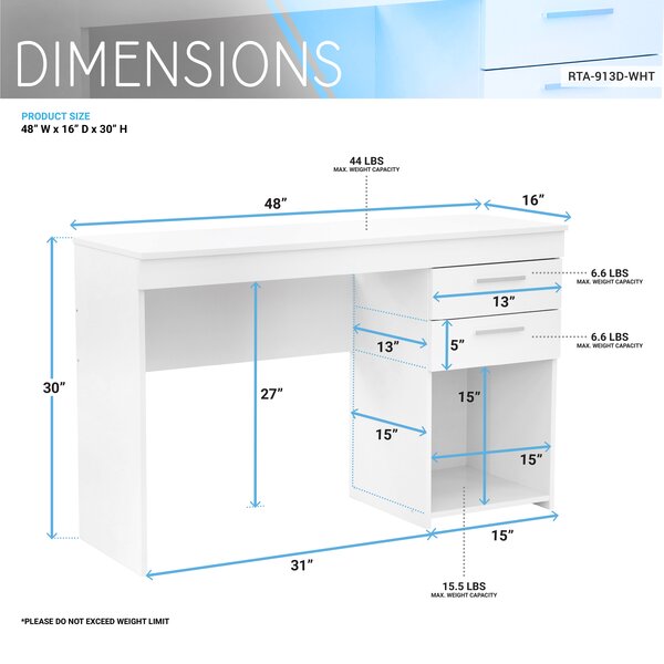 Zipcode Design™ Eltingville Desk & Reviews | Wayfair