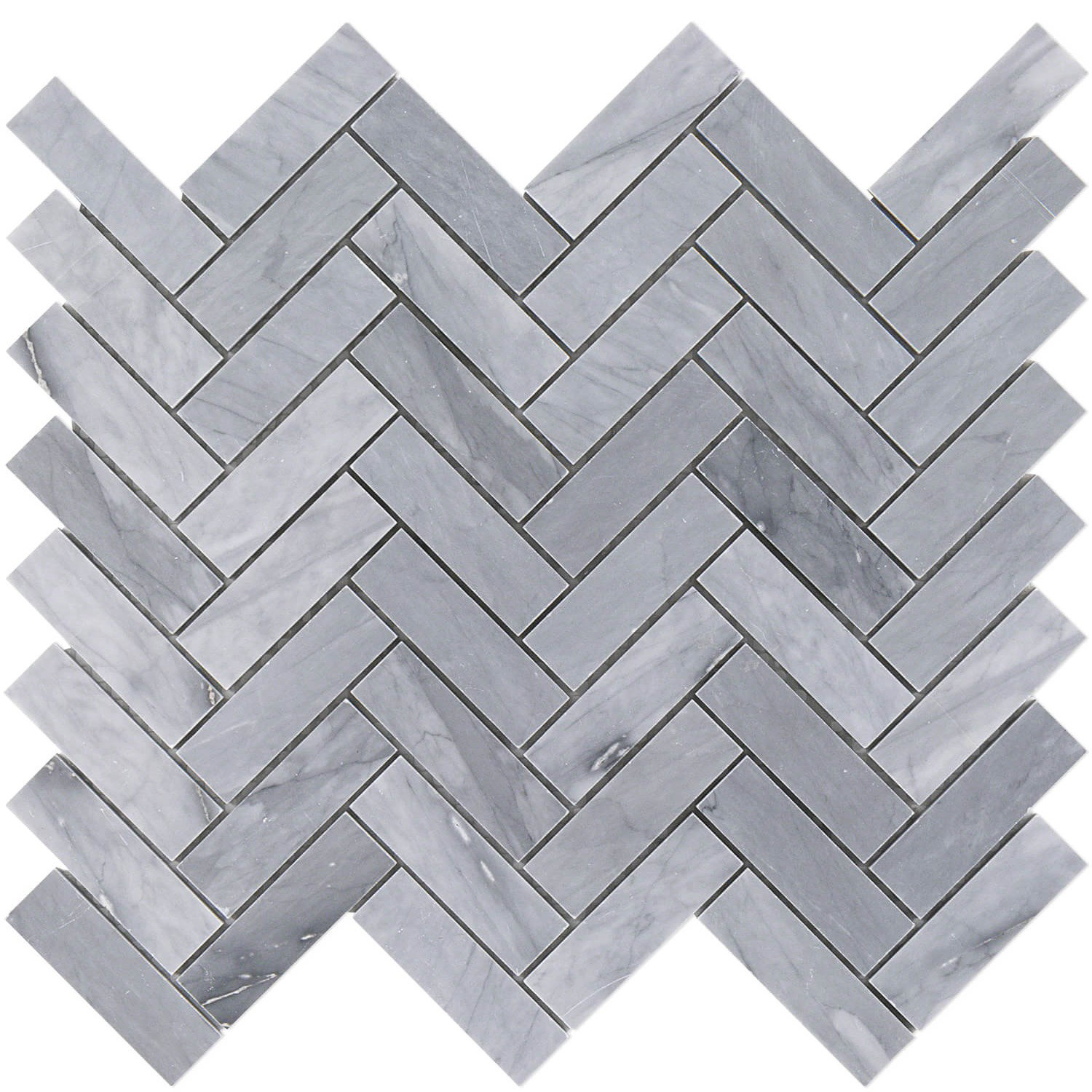 Ivy Hill Tile Stowe Grey Herringbone 11 In X 12 3 4 In Marble Mosaic Tile 97 Sqft Reviews Wayfairca