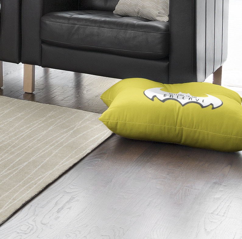 Zoomie Kids Aletha Welcome To The Bat Cave Outdoor Floor Pillow Zoomie Kids Aletha Welcome To The Bat Cave Outdoor Floor Pillow Wayfair
