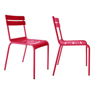 Volans Stacking Patio Dining Chair (Set of 2)