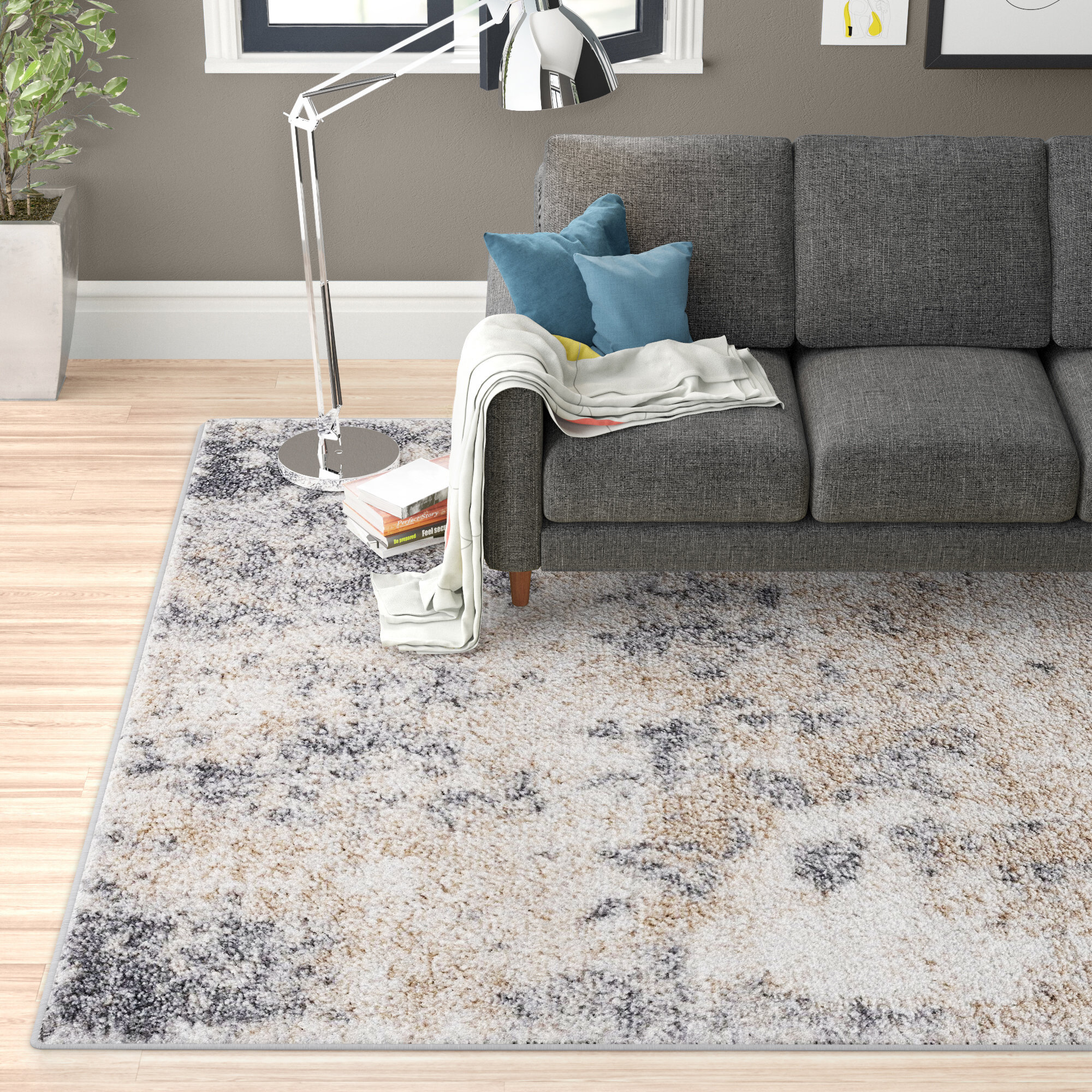 Zipcode Design™ Cristina Abstract Gray Area Rug & Reviews Wayfair