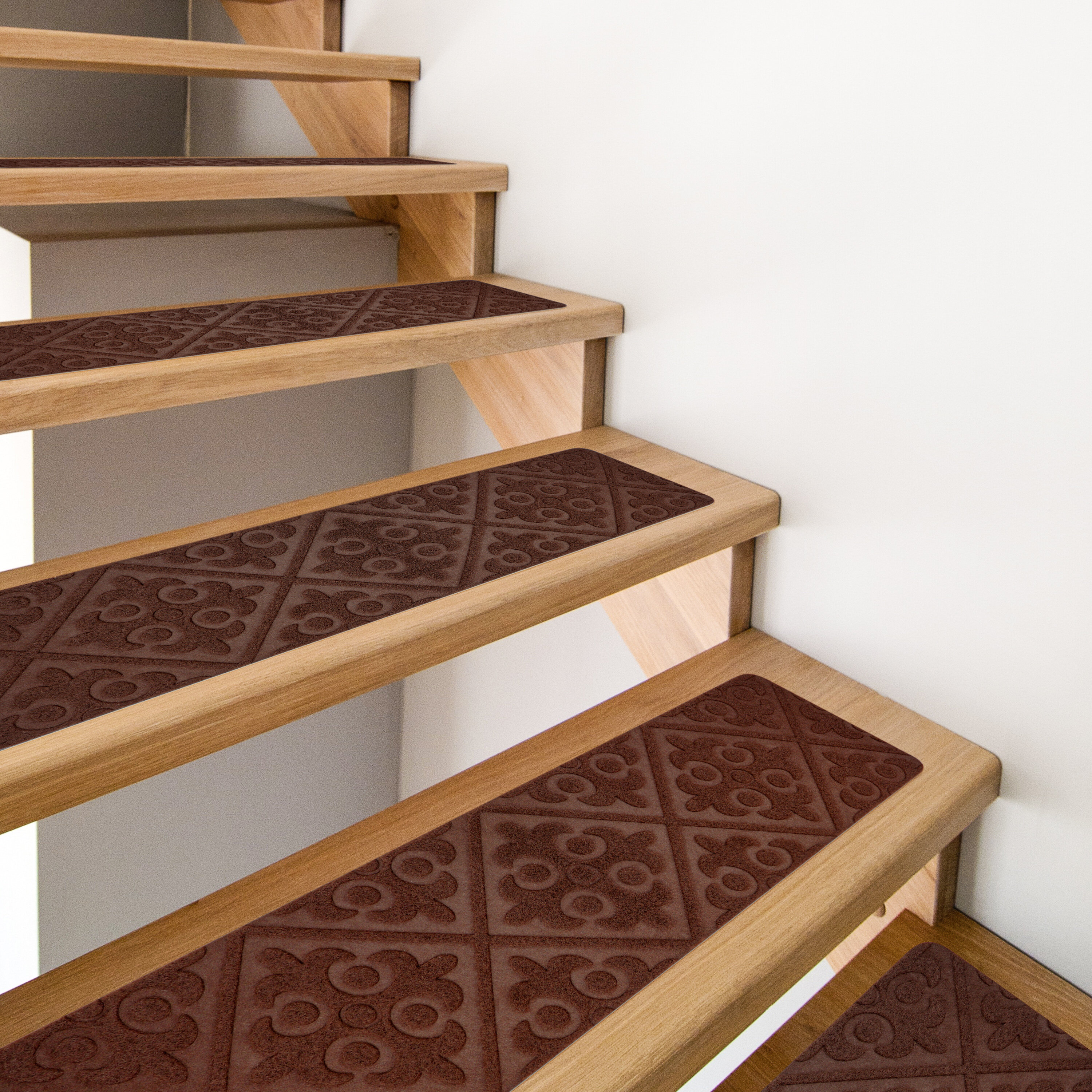TreadSafe Carpet Stair Treads Non-Slip8"x30" Set of 15Non Slip BackingN 