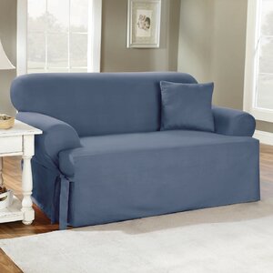 Cotton Duck T-Cushion Sofa Slipcover