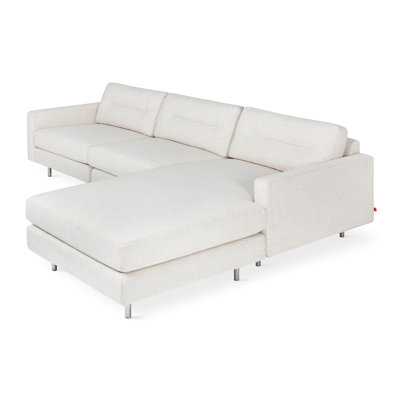 Logan BiSectional Gus Modern Upholstery Huron Ivory