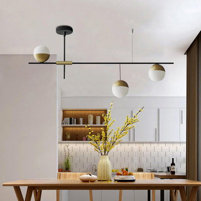 3 - Light Modern Mid-Century Chandelier