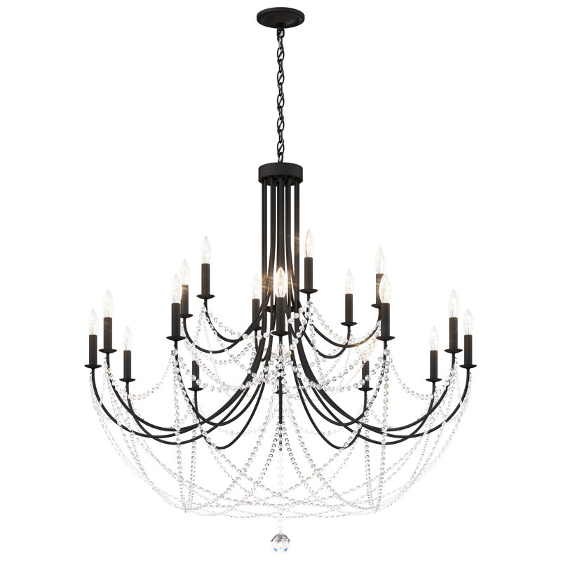 Schonbek Verdana 18 Light Candle Style Tiered Chandelier Perigold