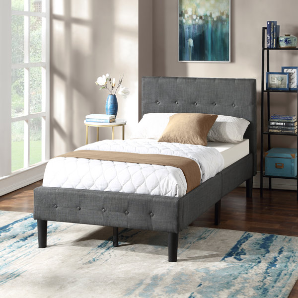Red Barrel Studio® Upholstered Platform Bed With Wooden ...