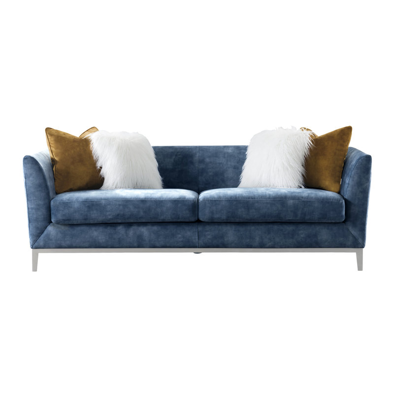 Ivy Bronx Acanva Mid Century Modern Velvet 3 Piece Living Room Set Wayfair
