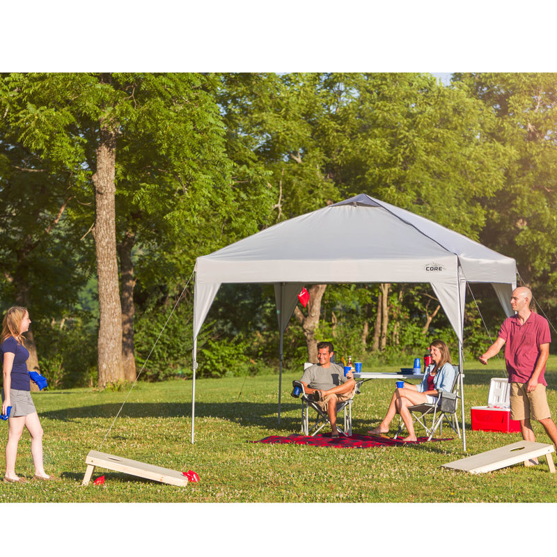 Coreequipment 10 Ft W X 10 Ft D Steel Pop Up Canopy Reviews Wayfair