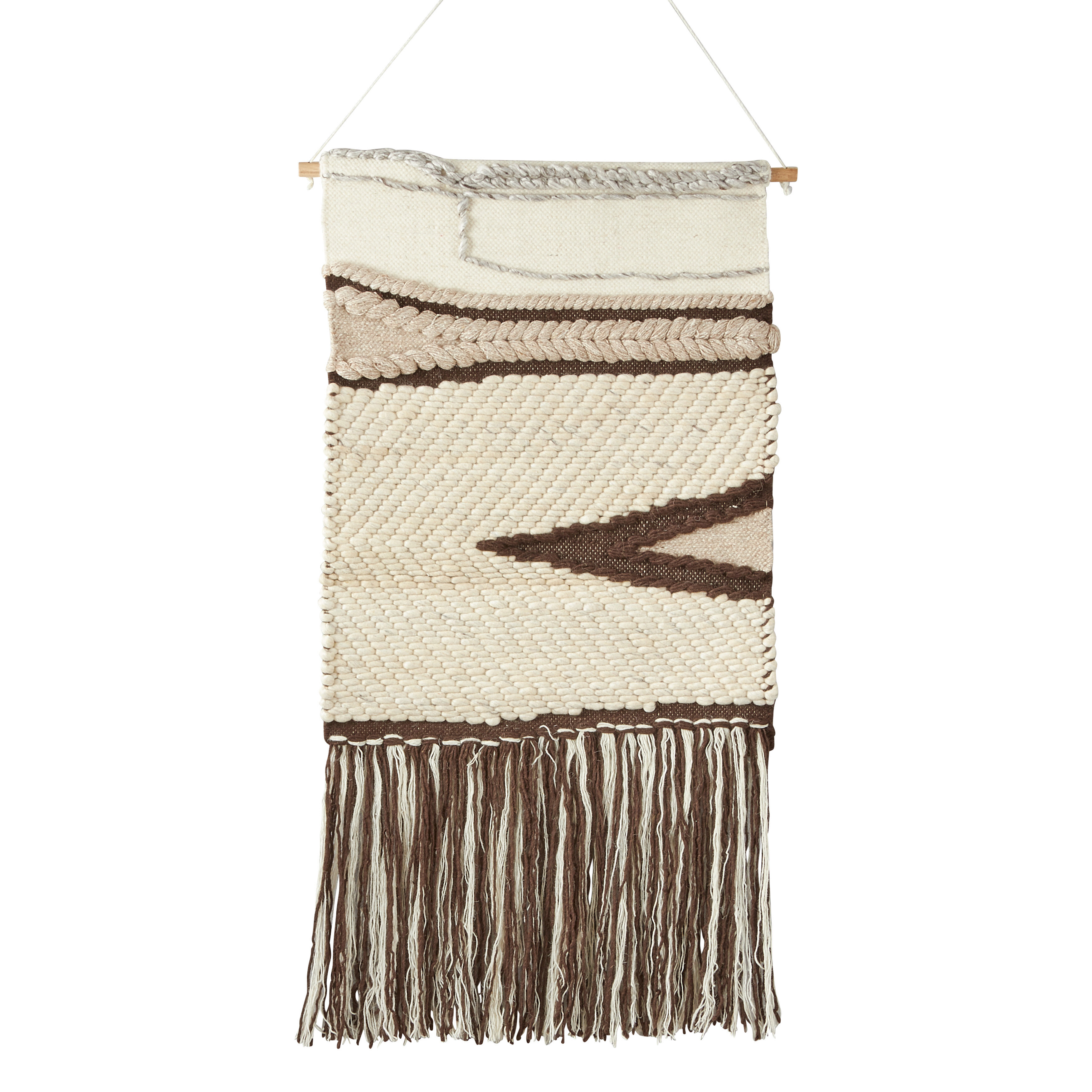 Saro Wool Textured Design Wall Hanging | Wayfair