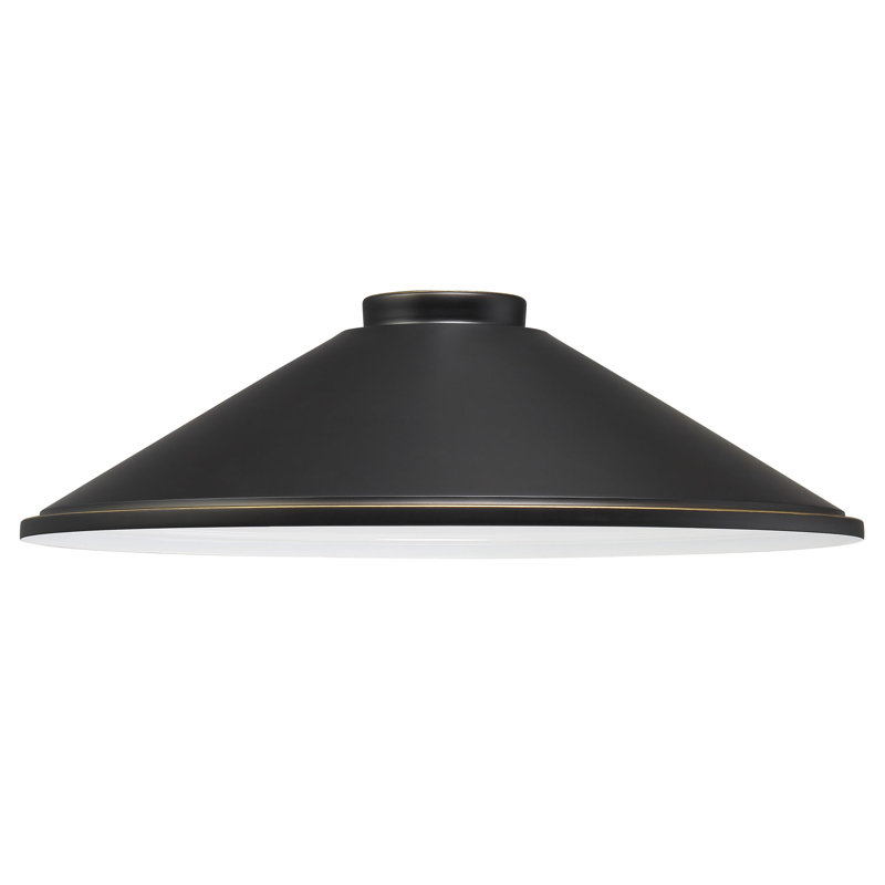 Breakwater Bay 5 25 H Metal Empire Lamp Shade Screw On In Black Wayfair