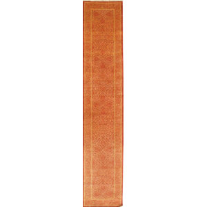 Pak Persian Tabriz Design Hand-Knotted Wool Orange Area Rug