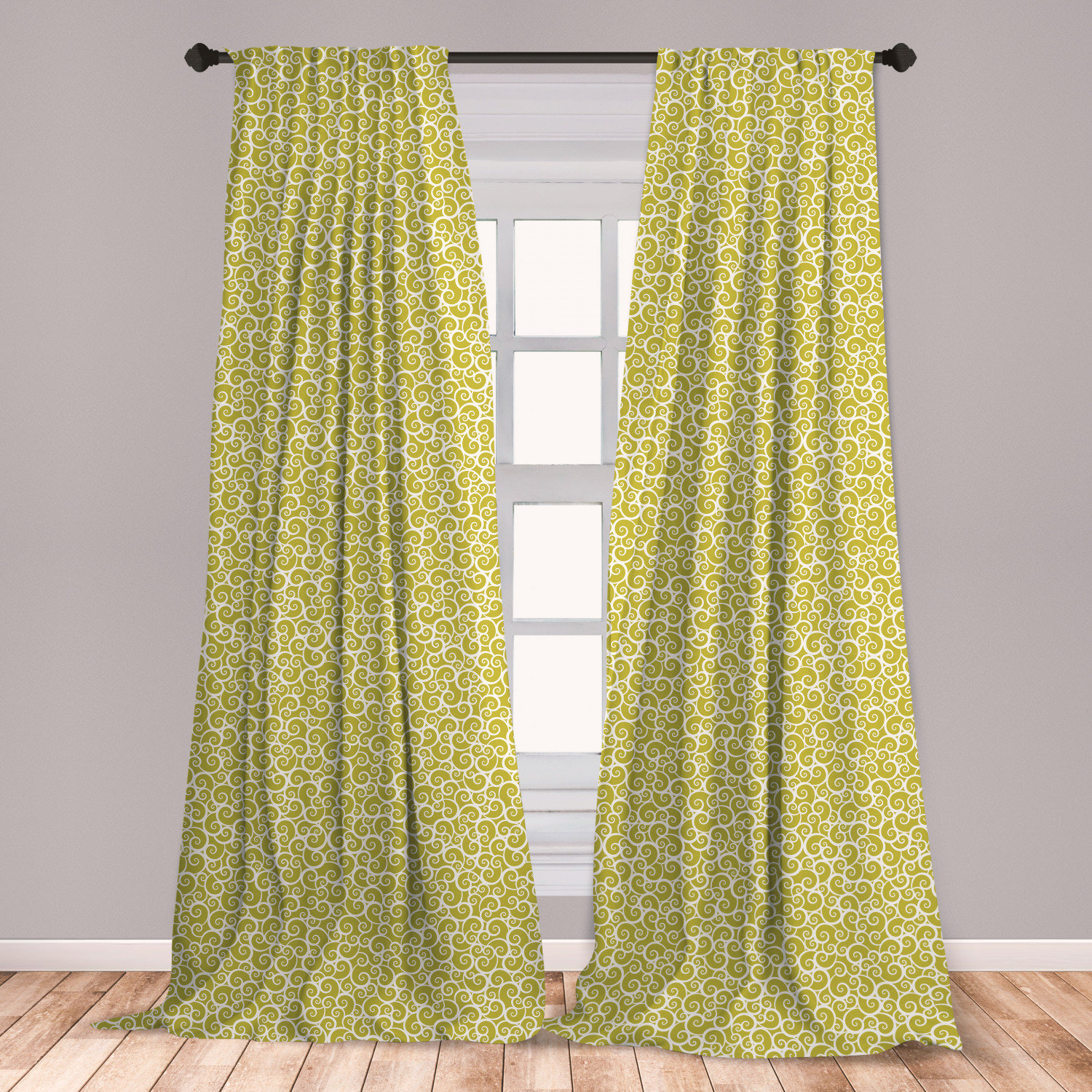 East Urban Home Earth Tones Room Darkening Rod Pocket Curtain