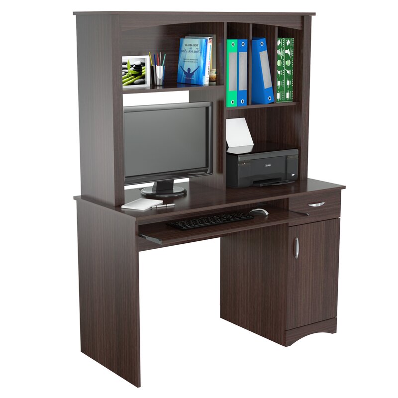 Ebern Designs Bernie Computer Desk With Hutch Reviews Wayfair