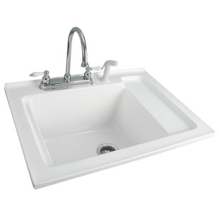 Laundry Utility Sinks You Ll Love Wayfair 30 5 X 22 Drop In Laundry Sink