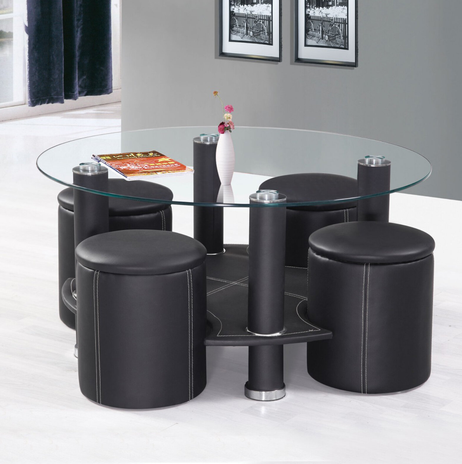 Orren Ellis Rutha 5 Piece Coffee Table Set Wayfair