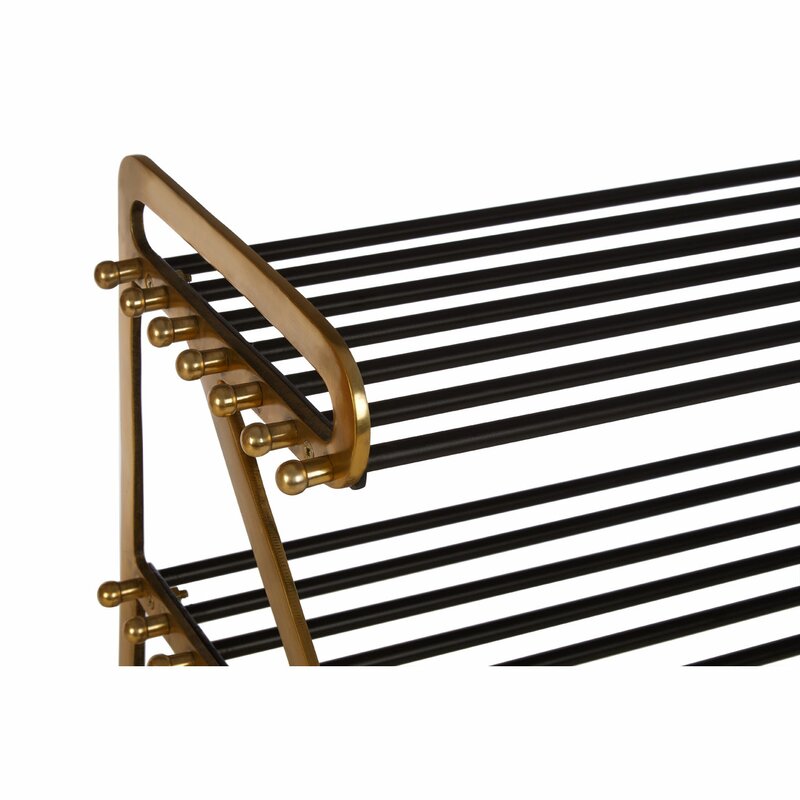 brass shoe rack
