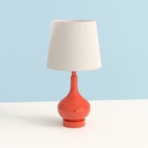 small orange lamp