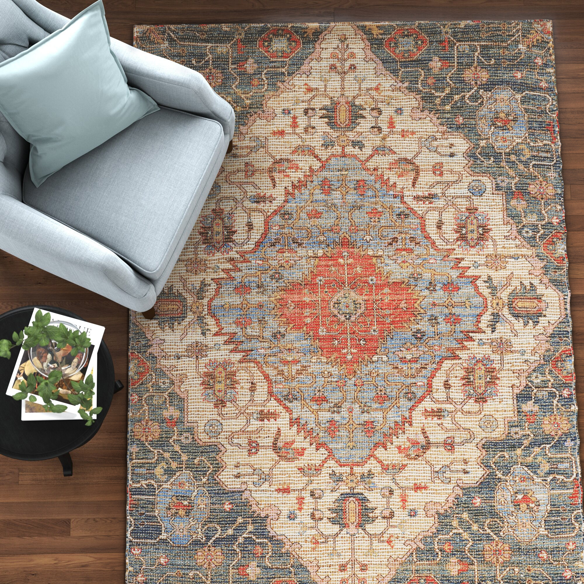 Three Posts™ Gloucester Oriental Multicolor Area Rug & Reviews Wayfair