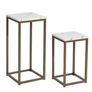 Set Of 2 End Table Set, Set Of 2 Square Side Tables by Everly Quinn