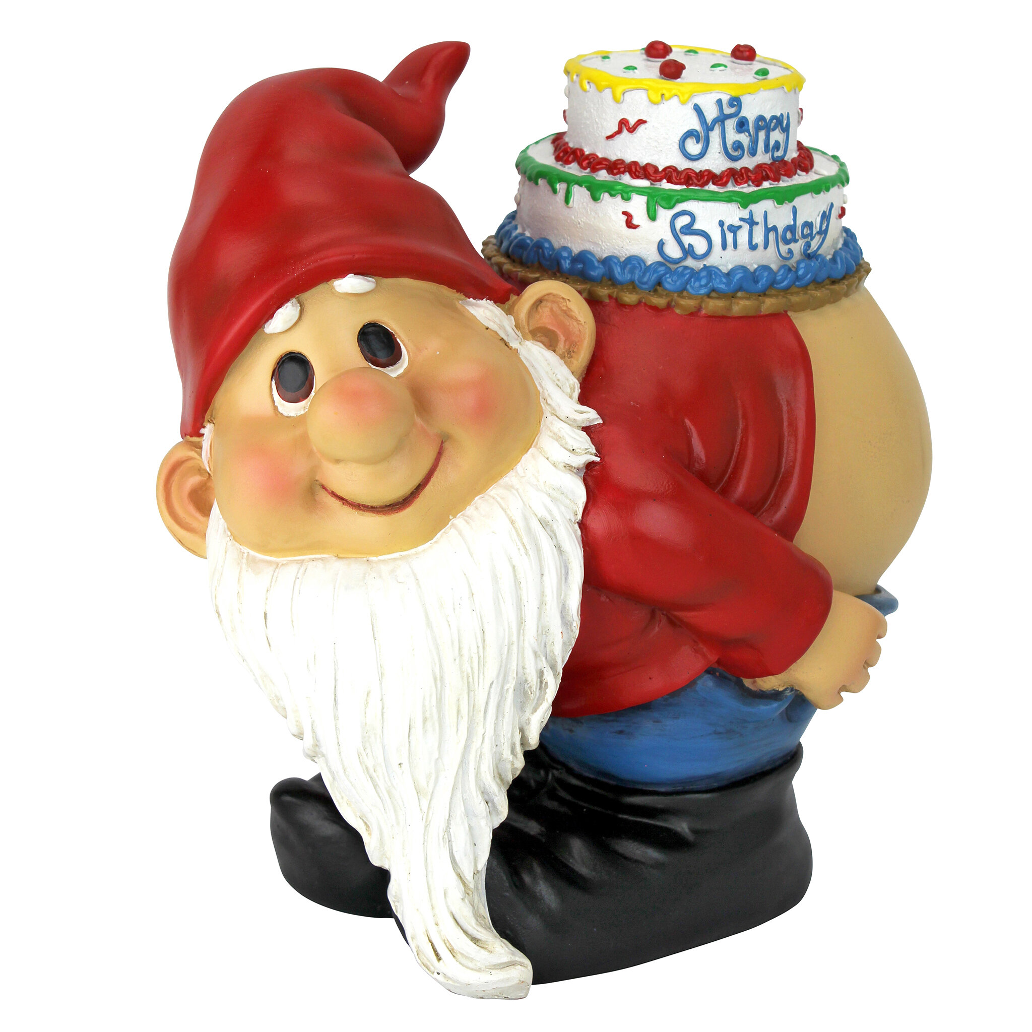 Design Toscano Statue Gnome Joyeux Anniversaire Jardin Loonie Moonie Et Commentaires Wayfair Ca