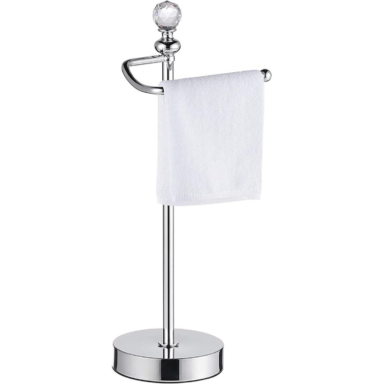 kingzone Metal Fingertip Towel Holder Stand For Bathroom Vanity