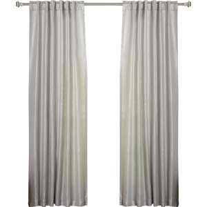 Solid Sheer Rod Pocket Curtain Panels (Set of 2)