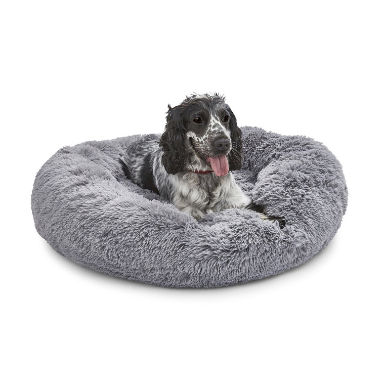 donut calming dog bed