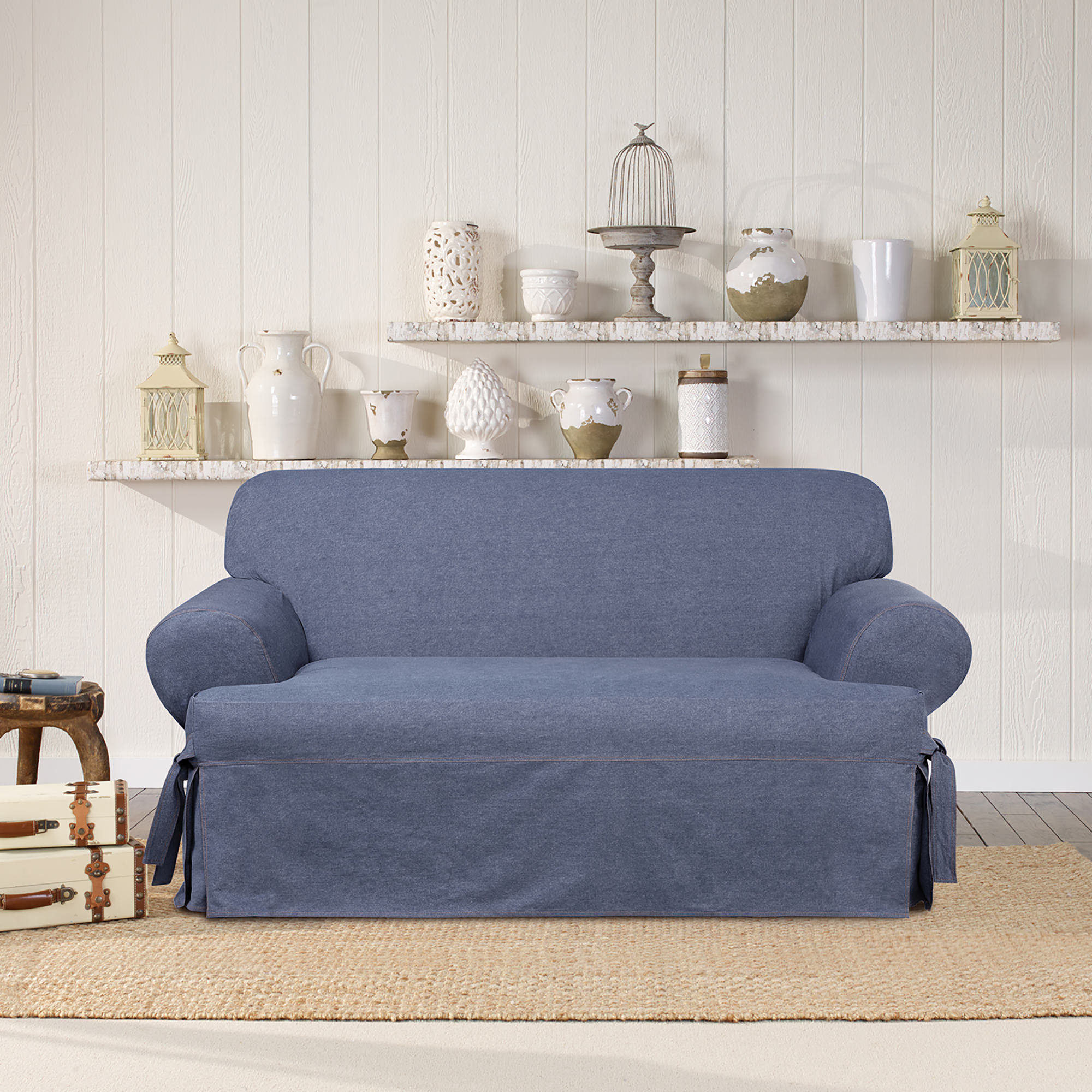 Sure Fit Authentic T Cushion Loveseat Slipcover Wayfair