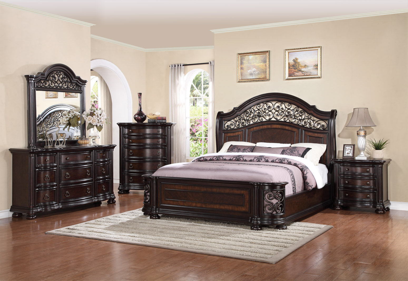 Fleur De Lis Living Winkelman King Panel 4 Piece Bedroom Set Fleur De Lis Living Winkelman King Panel 4 Piece Bedroom Set Reviews Wayfair