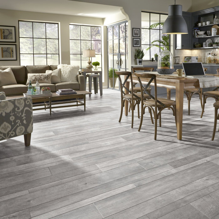 Restoration Collection 8 X 51 12mm Oak Laminate Flooring In Steel Restoration Collection 8 X 51 12mm Oak Laminate Flooring In Steel