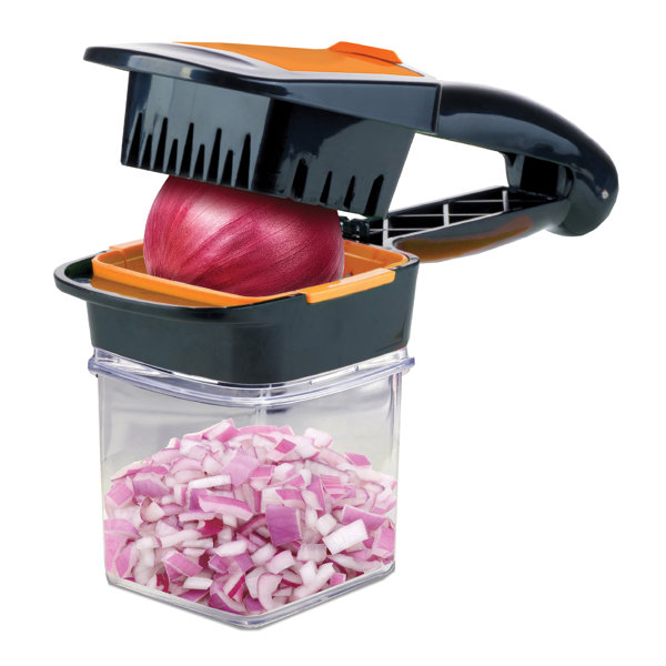 Prong Onion /& Veg Slicer w//Slip Resistant Handle Set//2 Protective Cover