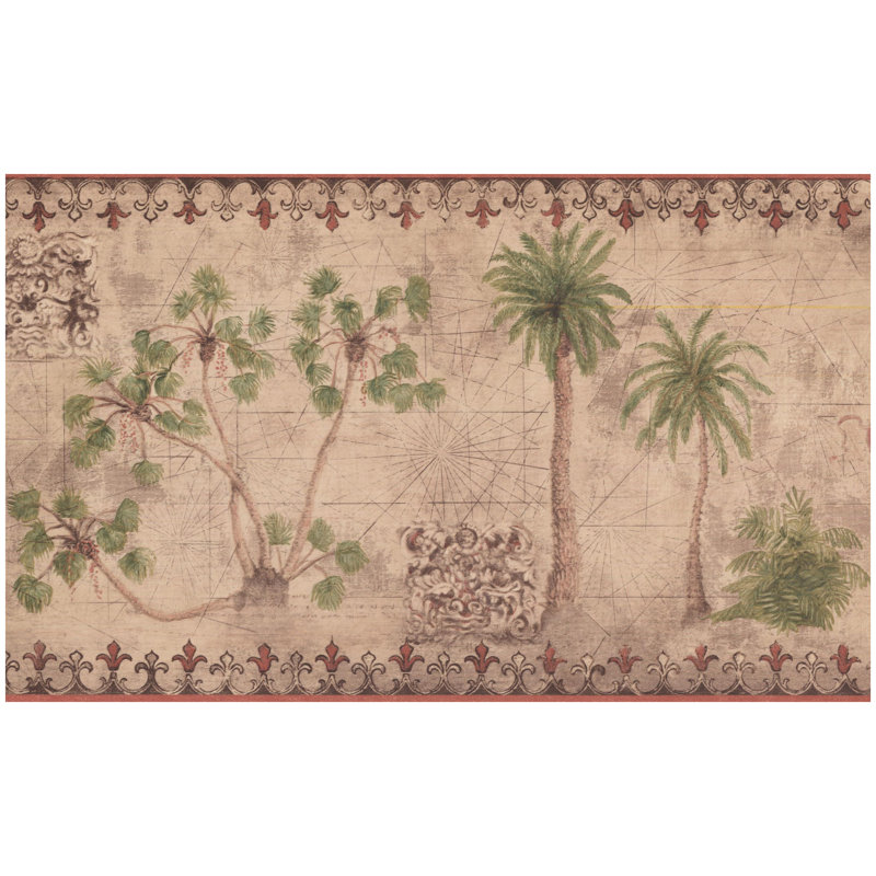 York Wallcoverings Palm Trees 15 L X 8 W Wallpaper Border Wayfair York Wallcoverings Palm Trees 15 L X 8