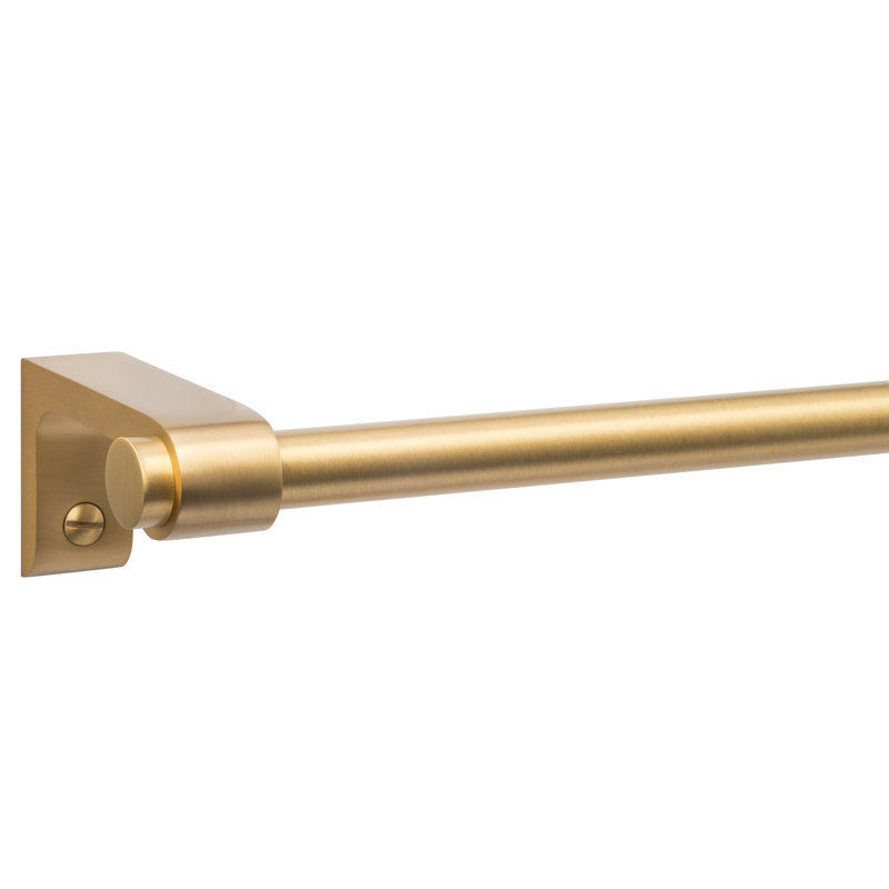 satin brass towel bar
