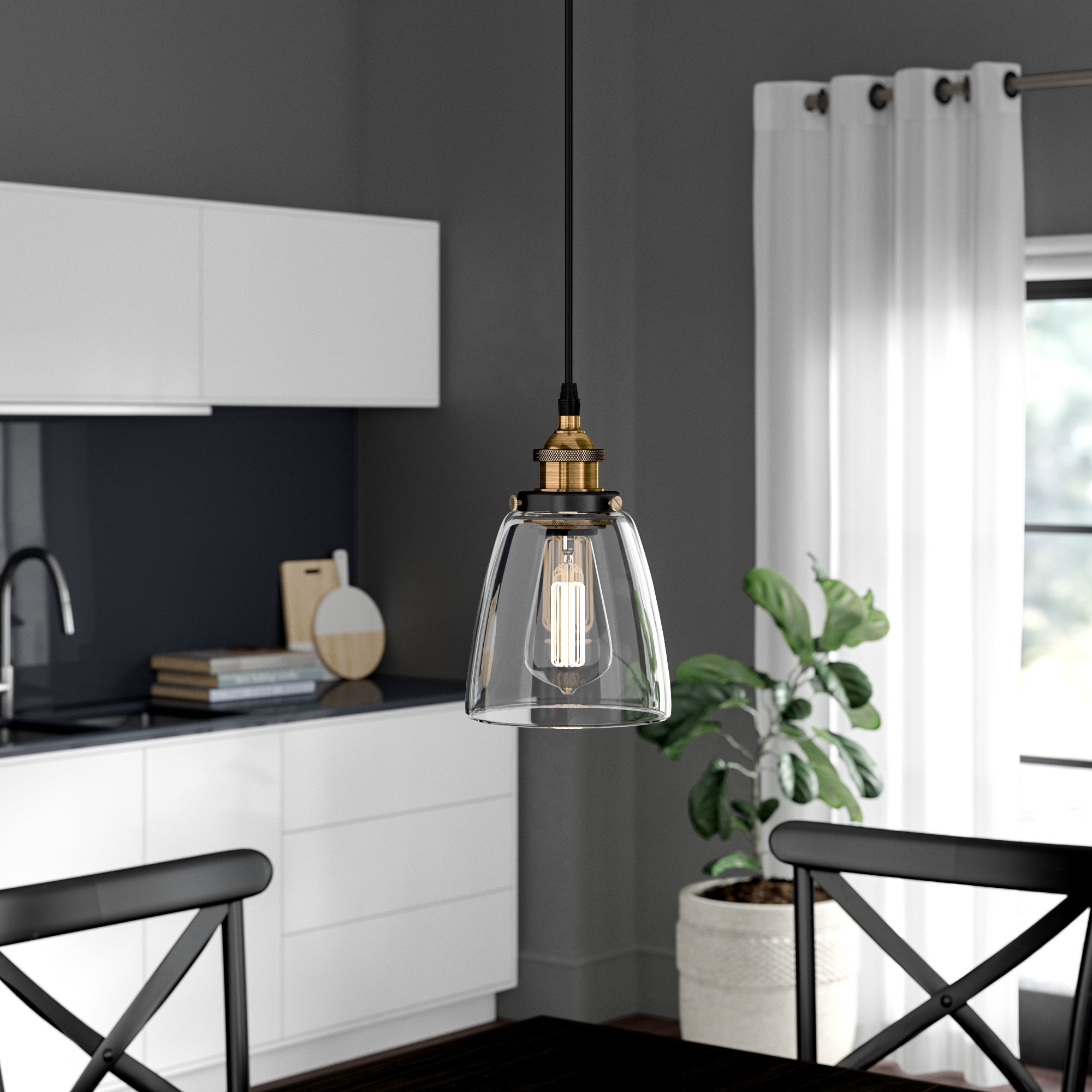 Finlayson Iron Gate 1 Light Single Bell Pendant Finlayson Iron Gate 1 Light Single Bell Pendant