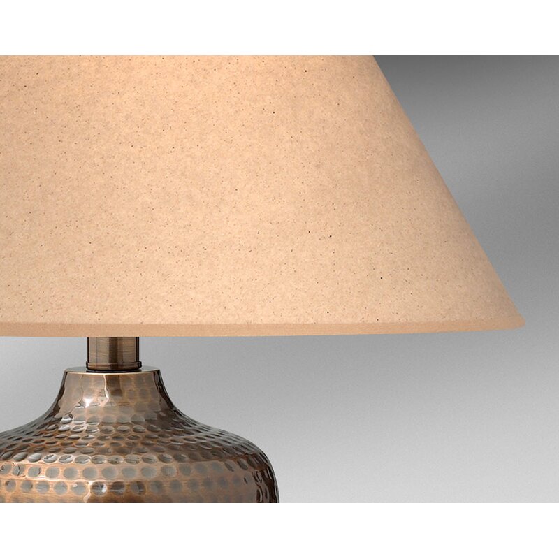 hammered bronze table lamp