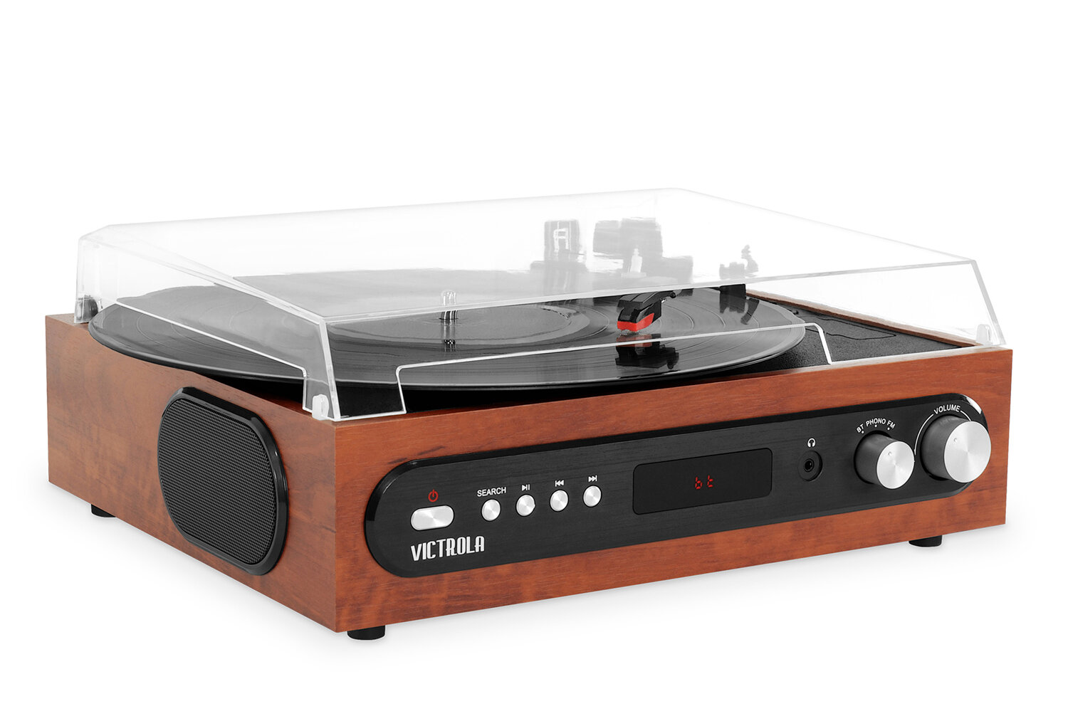 Victrola All In 1 Bluetooth Decorative Record Player With Built In Speakers And 3 Speed Turntable Reviews Wayfair