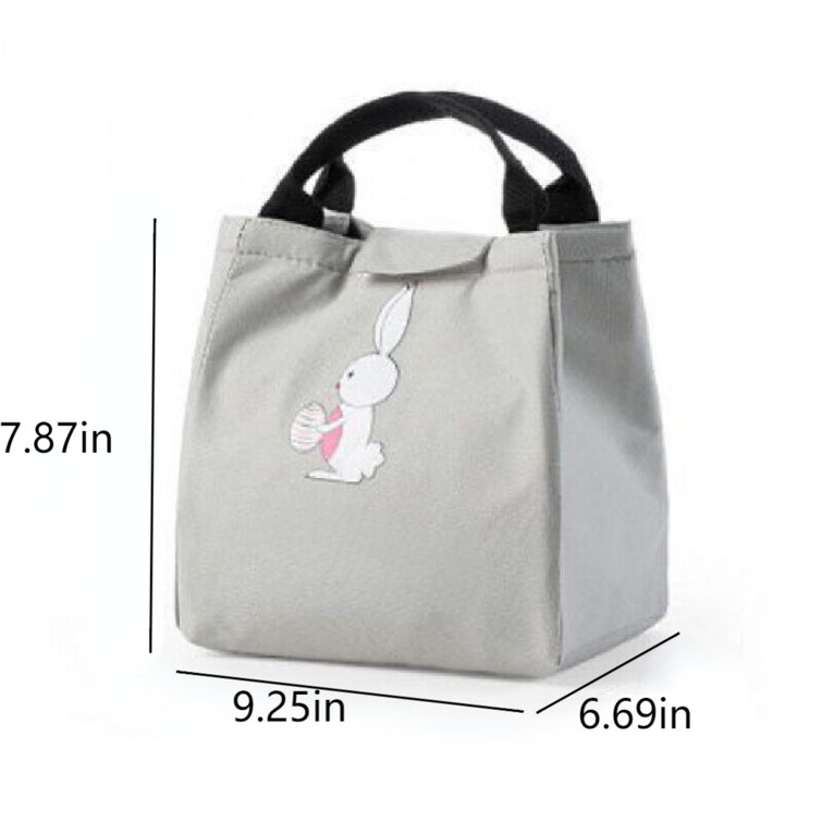 White insulated picnic tote bag