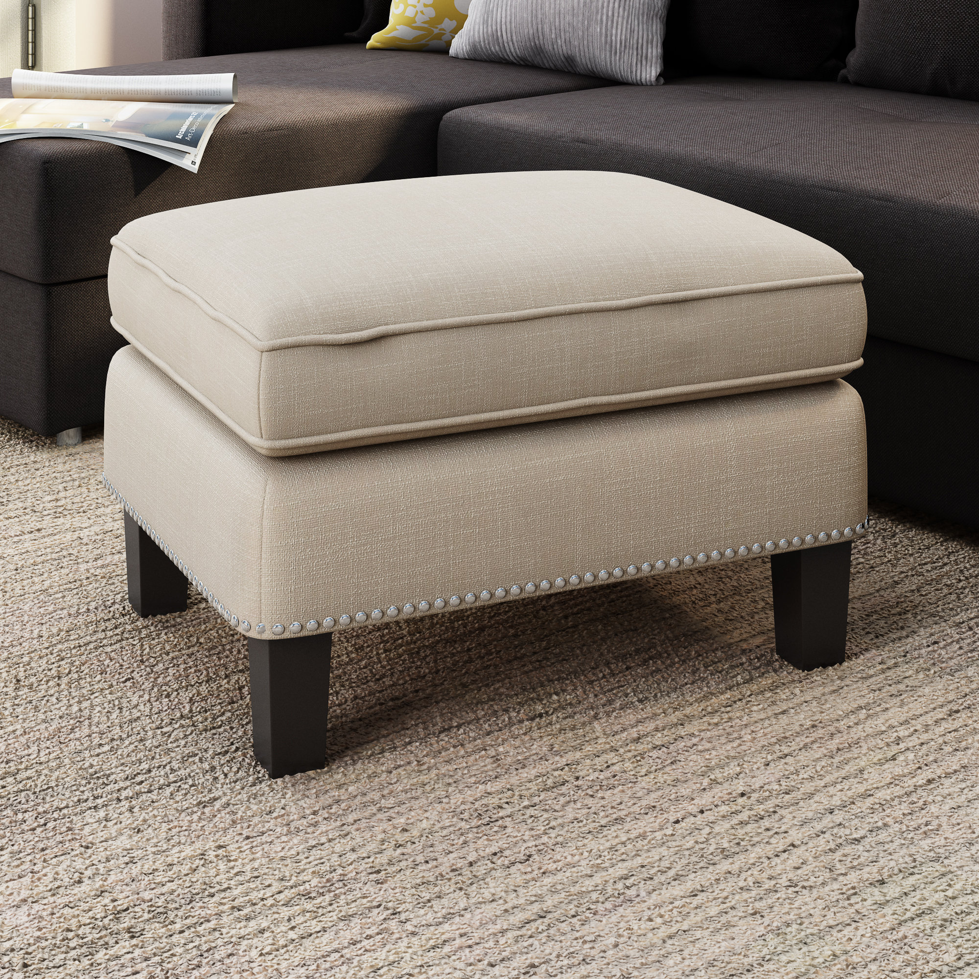 Ottomans Poufs Wayfair Quickview