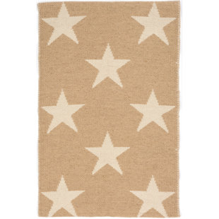 Moon And Stars Nursery Decor Wayfair Star Hand Woven Beige White Indoor Outdoor Area Rug