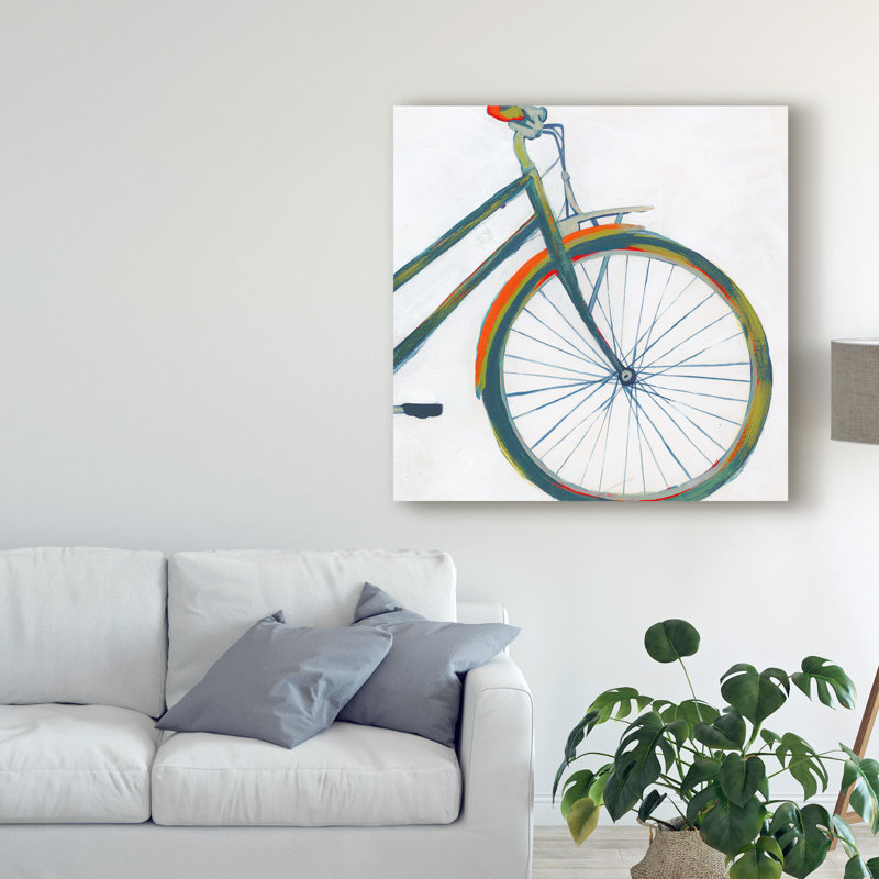 East Urban Home Bicycle Diptych Ii Acrylic Painting Print On